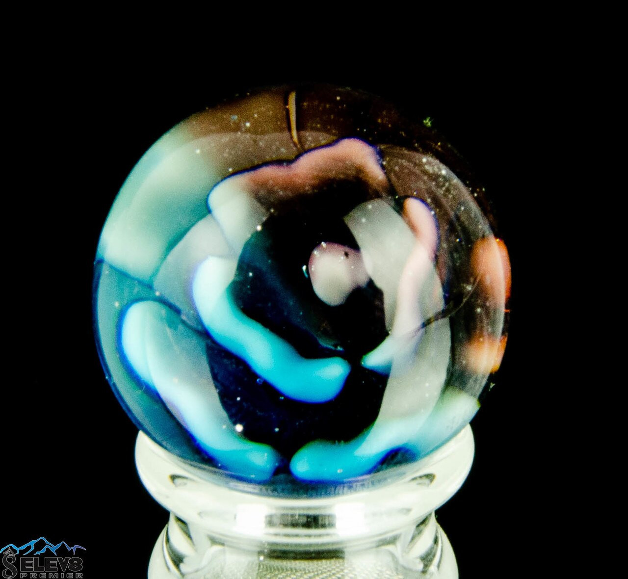 Soft Glass Flower Marble #1